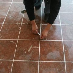 地板砖美缝技术